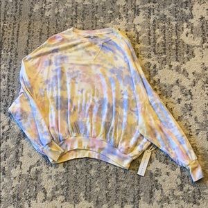 Young fabulous & broke tie die pullover